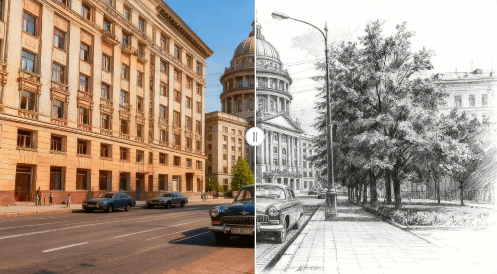 ИИ Фото в Скетч